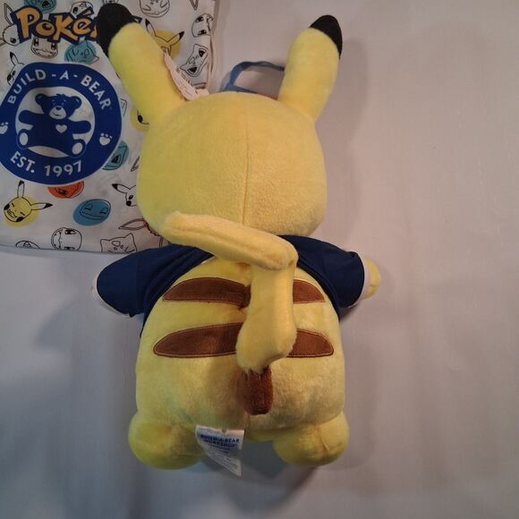 Talking Pokemon Pikachu Plush Build-A-Bear Nintendo VIDEO Backpack Accessories - Picture 5 of 12